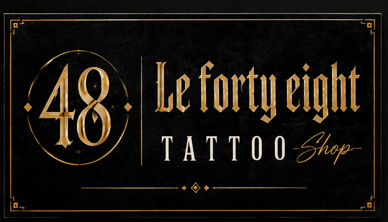 Enseigne du Forty Eight Tattoo Shop